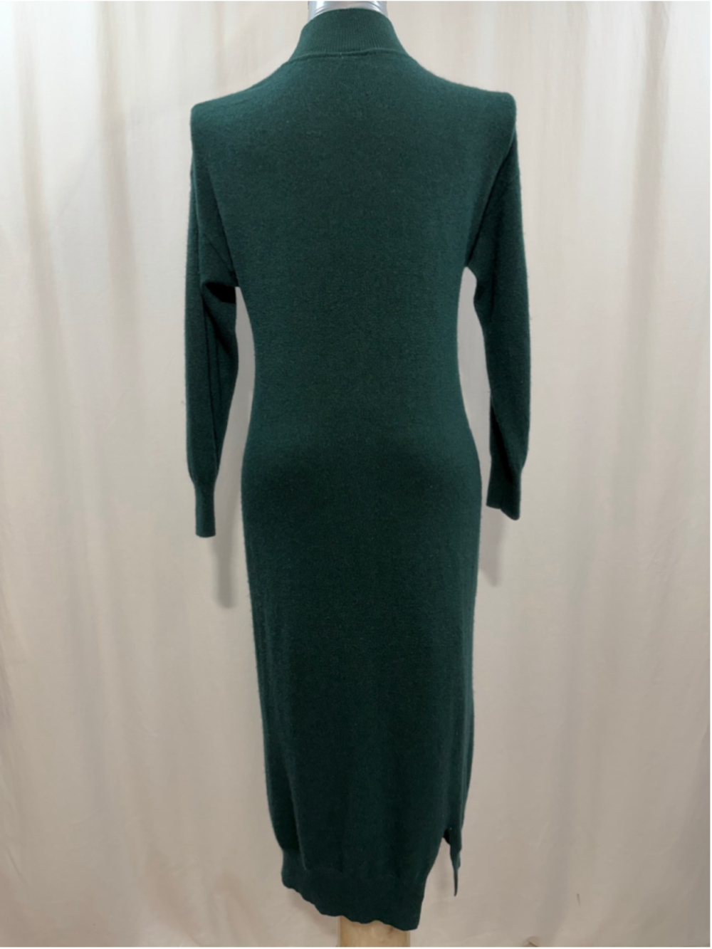 Women's Icône Green Midi Turtleneck Sweater Dress Size S. 2064 - Picture 4 of 7